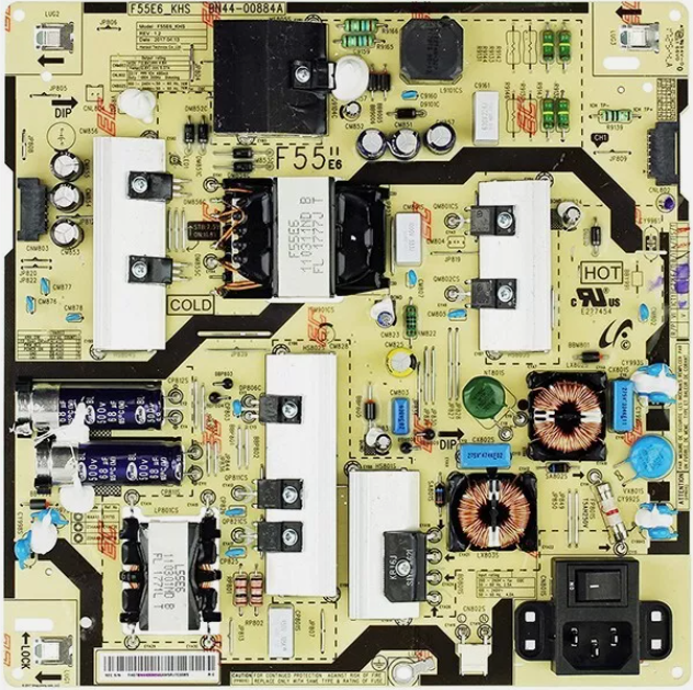 Samsung lh55pmfpbgc/xm lh55qmgplgc/xp carte d'alimentation BN44-00884A F55E6-KHS