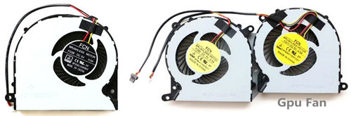 Ventilateur de CPU+GPU 3-broches pour Clevo N150 N150rd N150rd1 N150rf1 N151rd1 N155rd1