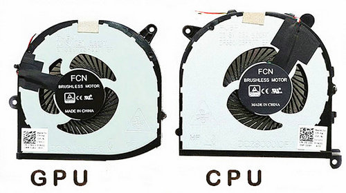 Ventilateurs CPU + GPU pour Dell XPS 15 9560 Séries 0TK9J1 0VJ2HC