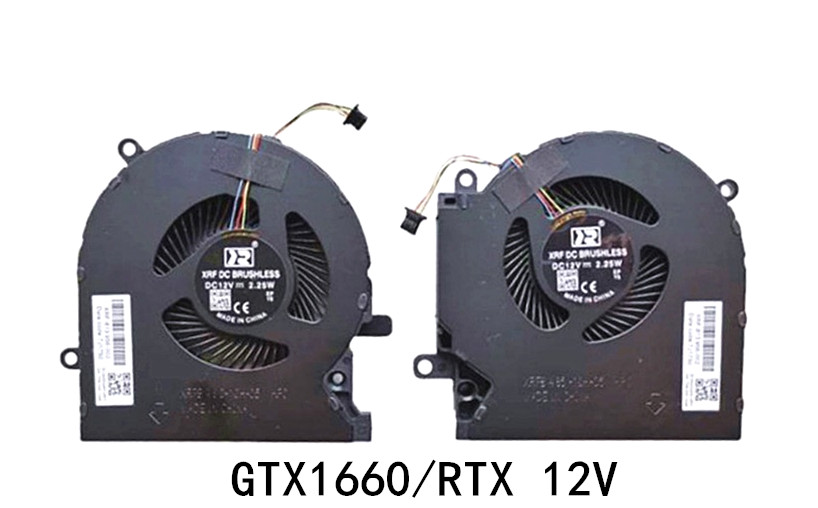 Ventilateur de CPU+GPU 12V GTX1660/RTX pour HP Omen 15-ek0004nf 15-ek0005nf