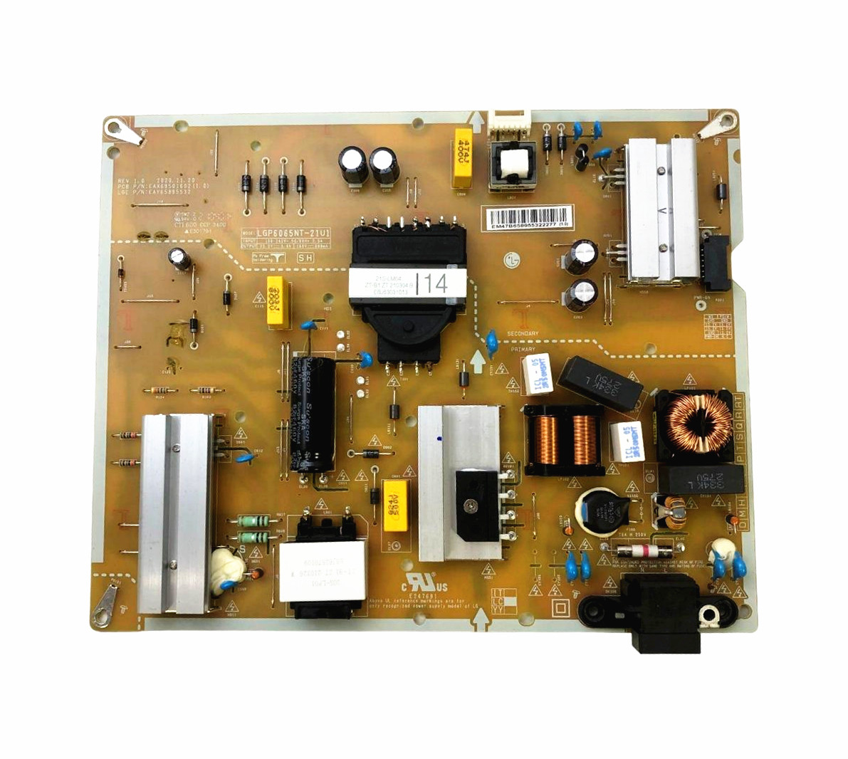 LG 65NANO75UPA 65UN6955ZUF carte d'alimentation EAX69501602 LGP6065NT-21U1