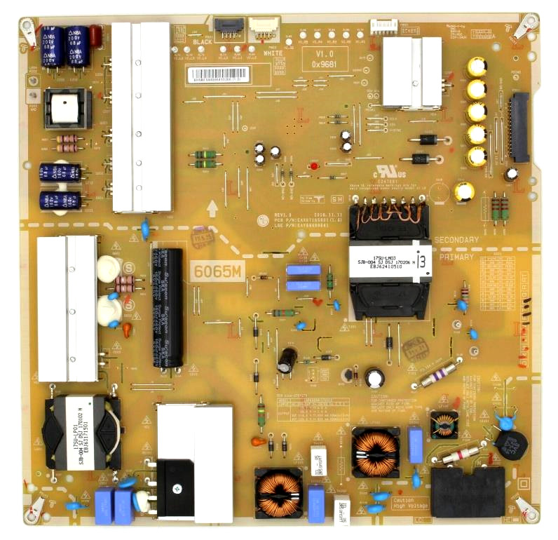 LG 60SJ8500-CA 60UH7500-CA carte d'alimentation EAX67165801 LGP6065M-17SU12