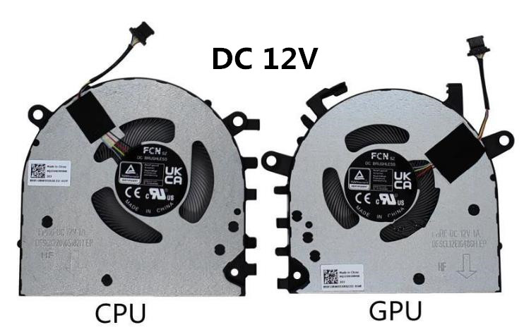 Ventilateur CPU+GPU 12V 2022 pour Lenovo Ideapad Pro 5 Pro 16ACH6 16ARH7 5F10S13964