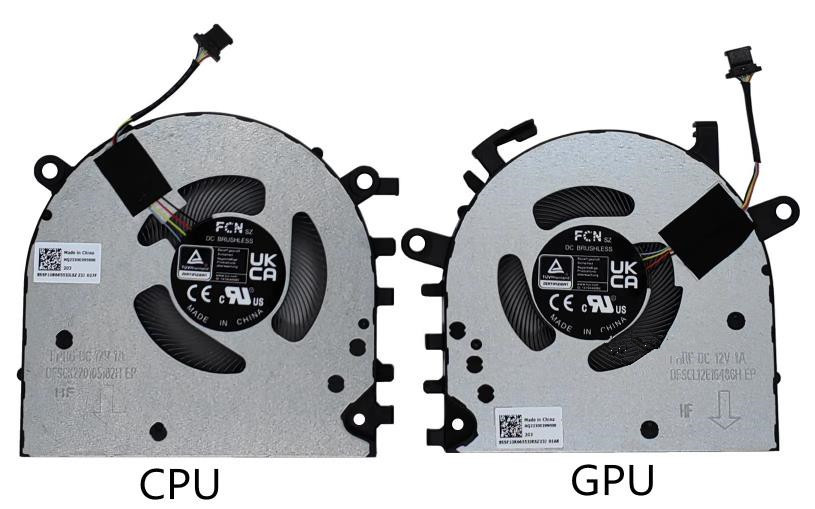 Ventilateur de CPU+GPU 12V pour Lenovo ThinkBook 16p NX ARH