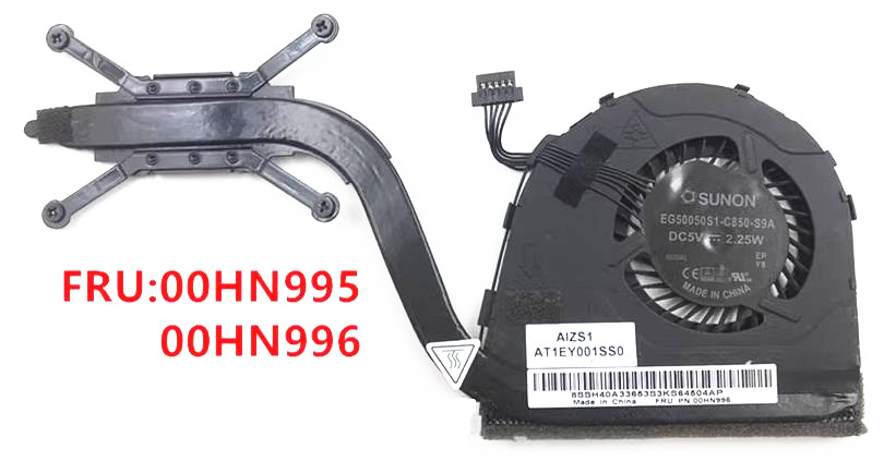 Ventilateur+Dissipateur pour Lenovo ThinkPad S1 4th 01HW758 01HW757 00HN995 00HN996