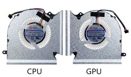 Ventilateur de CPU+GPU pour MSI PABD08008SH N453 PABD08008SH N454