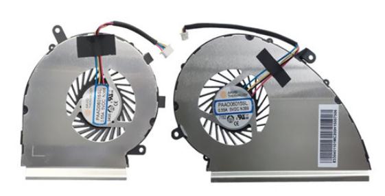 Ventilateur de CPU+GPU 4-broches pour MSI GE72 7RD Apache Series