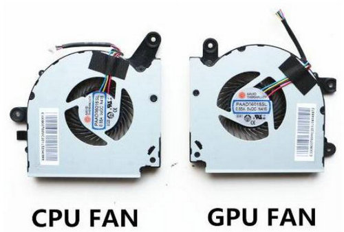 Ventilateur de CPU+GPU pour MSI GF75 Thin 10UEK-048