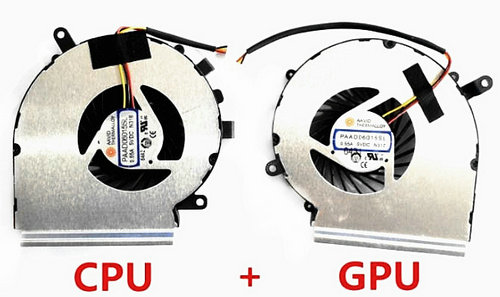 Ventilateur de CPU+GPU pour MSI 2qe-048xpl 2qe-059nl 2qe-060be