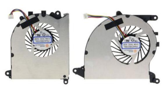 Ventilateur de CPU+GPU 4-broches pour MSI GS43 GS43VR 6RE