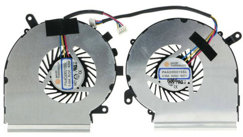 Ventilateur de CPU+GPU 4-broches pour MSI Pe62vr 7rf-837