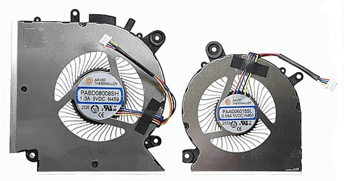 Ventilateur de CPU+GPU pour MSI PAAD06015SL N460 PABD08008SH N459