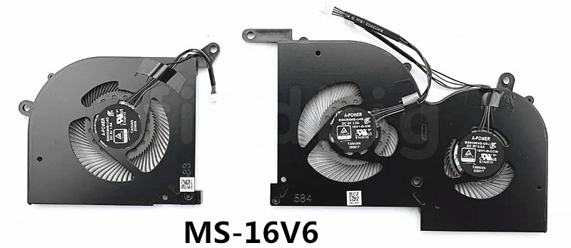 Ventilateur de CPU+GPU pour MSI Stealth 15 A13VF MS-16V6