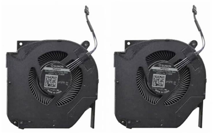 Ventilateur de CPU+GPU 5V pour Mechrevo MG75090V1-1C100-S9A THER7GM7Z0-1411 GM7ZG0M