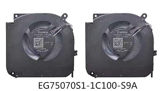 Ventilateur de CPU+GPU pour Medion Erazer Beast X25 EG75070S1-1C100-S9A