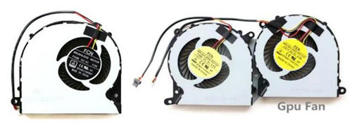 Ventilateur de CPU+GPU 3-broches pour Schenker xmg P707 P707-bsv P707-mptl